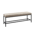 Jakob Upholstered Bench in Beige
