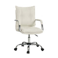 Leather Task Chair in White