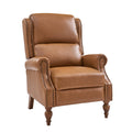 Rosalie Vegan Leather Manual Recliner in Camel