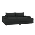 Conradus Deep Sofa in Black