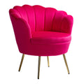 Donata Barrel Chair in Fushia
