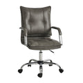 Leather Task Chair in Grey
