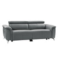 Evaristo Power Sofa in Blue Grey