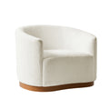 Alva Swivel Armchair in Ivory