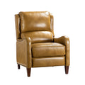 Hyde Genuine Leather Recliner in Camel