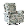 Kaspar Manual Swivel Glider Recliner in Medallion