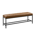 Jakob Upholstered Bench in Camel