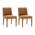 Eudora Dining Chair Set of 2 in Camel