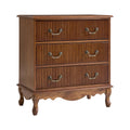 Cedar 3-Drawer Nightstand in Cherry