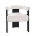 Eduard Boucle Dining Chair in Ivory