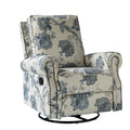Kaspar Manual Swivel Glider Recliner in Jeacobean