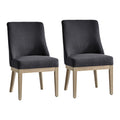Hedda Dining Chair,Set of 2 in Charcoal