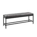 Jakob Upholstered Bench in Grey