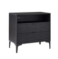 Auguste 2-Drawer Nightstand in Black