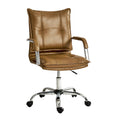 Leather Task Chair in Camel
