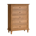 Fabien 5-Drawer Dresser in Teak