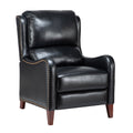 Hyde Genuine Leather Recliner in Black