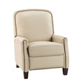 Erendiria Genuine Leather Recliner in Beige