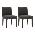 Eudora Dining Chair Set of 2 in Charcoal