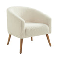 Nell Boucle Armchair in Ivory