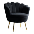 Donata Barrel Chair in Black