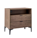 Auguste 2-Drawer Nightstand in Walnut