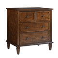 Hadrian 4-Drawer Accent Chest in Walnut
