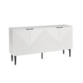 Burkart 4 Door Sideboard in White