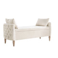 Olive Bench in Ivory