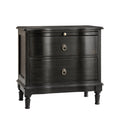 Becky 2-Drawer Nightstand in Charcoal