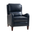 Hyde Genuine Leather Recliner in Navy