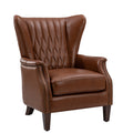 Xaver Genuine Leather Armchair in Brown
