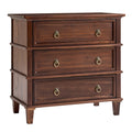 Lev 3-Drawer Nightstand in Walnut