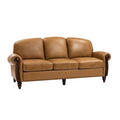 Dietmar Genuine Leather Sofa in Camel