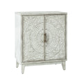 Thea Accent Cabinet in White