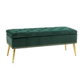 Achilles Storage Bench in Green