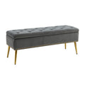 Achilles Storage Bench in Grey