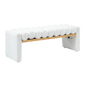 Alexia Bench in Ivory
