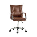 Leather Task Chair in Brown