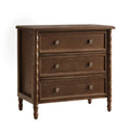 Carol 3-Drawer Nightstand in Walnut