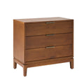 Kirk 3-Drawer Nightstand in Acorn