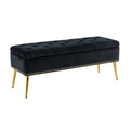 Achilles Storage Bench in Black