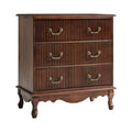 Hippe 3-Drawer Nightstand in Walnut
