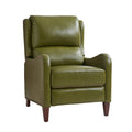 Hyde Genuine Leather Recliner in Olive