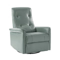Valentin Vegan Leather Swivel Power Recliner With USB in Sage