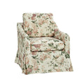 Alois Slipcovered Swivel Chair in Red