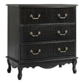 Hippe 3-Drawer Nightstand in Charcoal