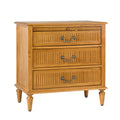 Ove 3-Drawer Nightstand in Acorn