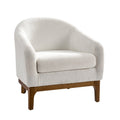 Joseph Boucle Armchair Chair in Ivory