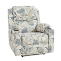 Joachim Dual Motor Lift Assist Recliner with Massage and Heat in Blue